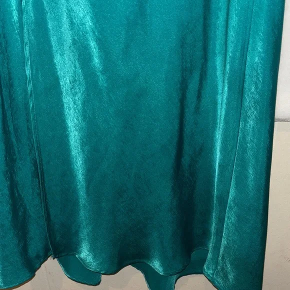 Zara Teal Maxi Dress with Spaghetti Straps - Picture 2 of 9